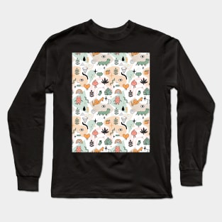 Funny doodle cats Long Sleeve T-Shirt